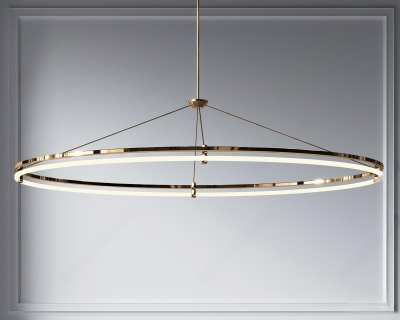 现代金属吊灯3D模型下载